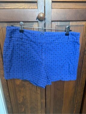LOFT Royal Blue Patterned Women’s Shorts